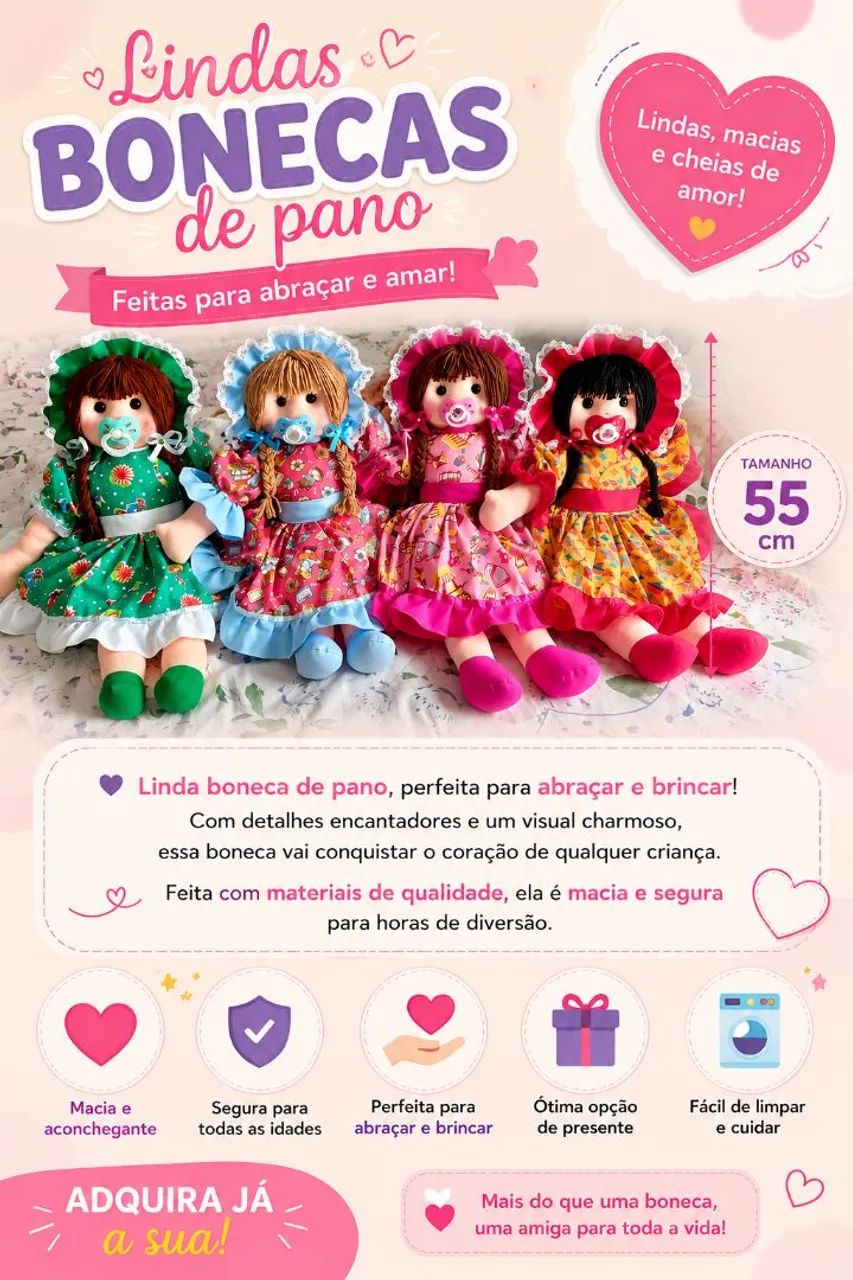 Bonecas de Pano 