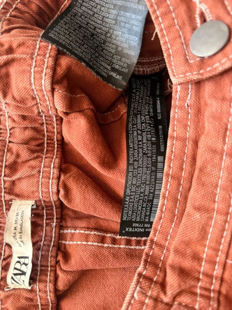 Calça cargo zara m - Foto 2