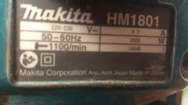 Martelo Demolidor Makita HM-1801 - Foto 2