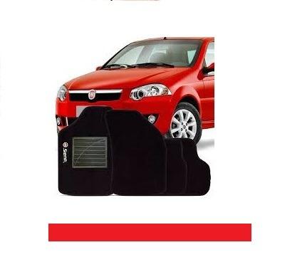 Jogo de Tapete Automotivo wave 4 peças siena 2012 em diante mzytb ssdvg