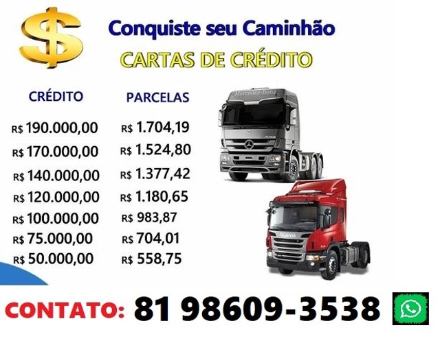 IVECO, SCANIA OU VOLVO PARCELAMENTO