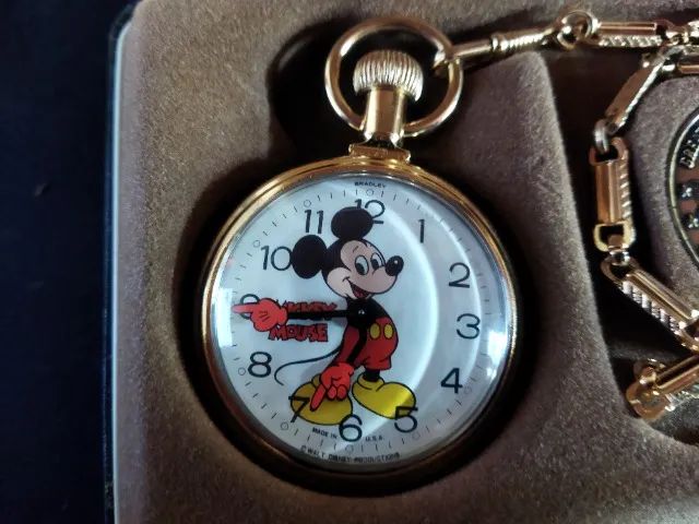 Relógio de Bolso Mickey Disney - Foto 2