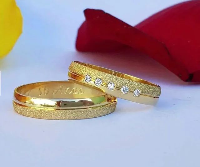 Aliança ouro18k (enamoradosjp) - Foto 4