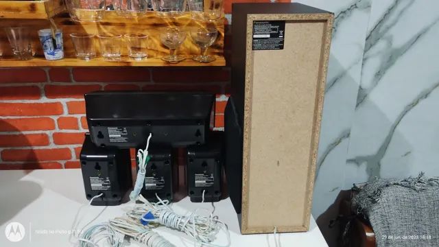 Caixas Panasonic e sub pra home novas. Leia - Foto 5