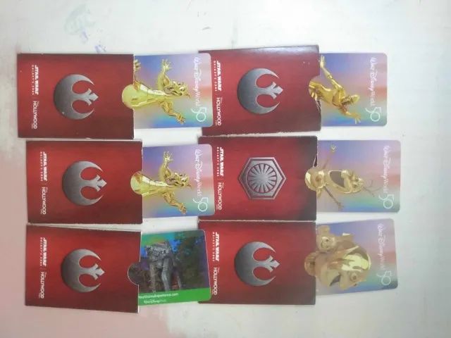 6 Cards Ticket Usados para coleção Cards 50 anos Disney - Foto 4