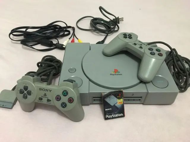 Console PlayStation 1 1001 Desbloqueado na Caixa Completo - Sony