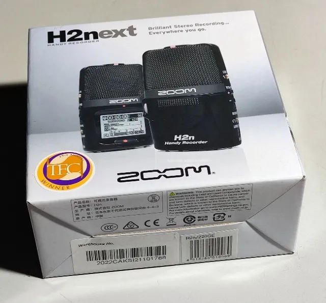 Gravador profissional  Zoom H2n / nunca usado * 