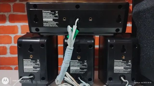 Caixas Panasonic e sub pra home novas. Leia - Foto 3