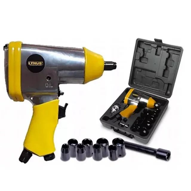 KIT CHAVE DE IMPACTO PNEUMÁTICA LYNUS KPL 1/2