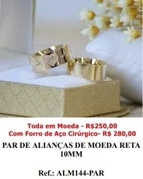 Aliancas de moedas personalizadas e Aliancas de prata - Foto 3