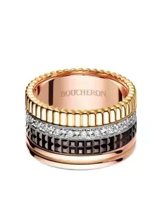 Anel aliança Boucheron banho de ouro 18k - Foto 4