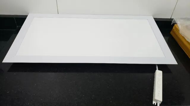 Plafon led embutir 36w retangular 32x62 6500k branco frio