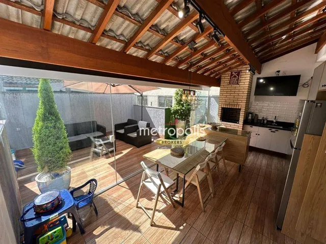 Cobertura com 2 dormitórios à venda, 100 m² por R$ 650.000,00 - Vila Bastos - Santo André/