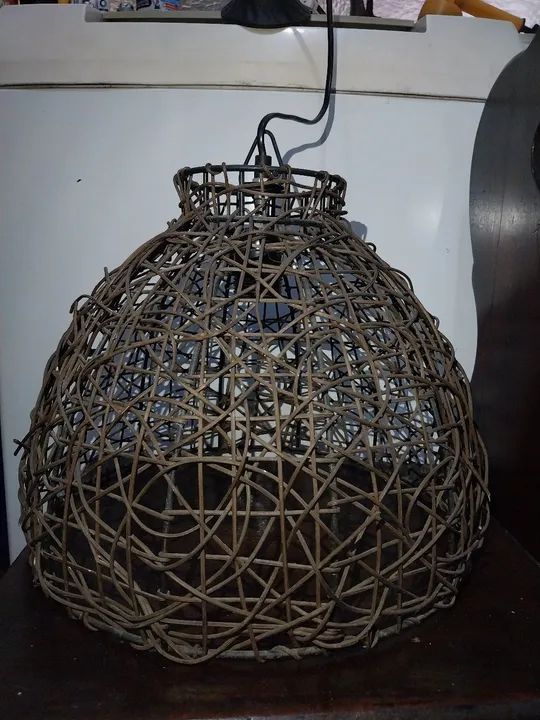 Luminária de Fio Artesanal, Redonda - Perfeita para Ambientes Aconchegantes. - Foto 2