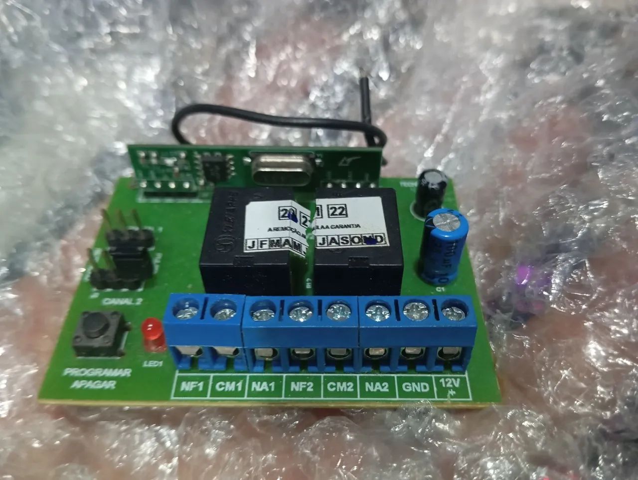 Receptor G2c 2 Canais Multifunções Gmax 433mhz Fechadura Portão Automático - Foto 2