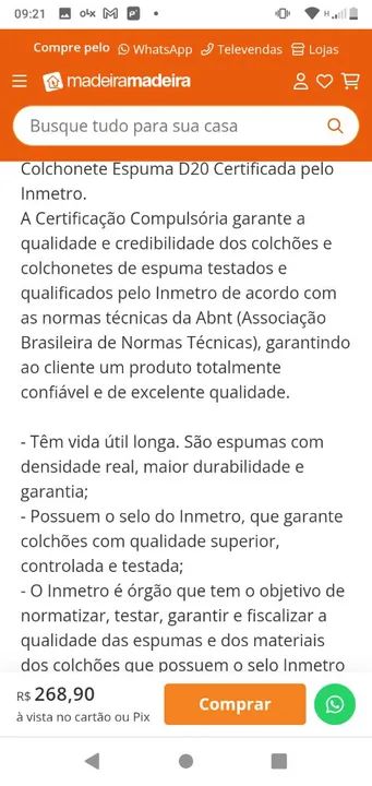 Colchão visitas capa lavável com feicho. - Foto 5