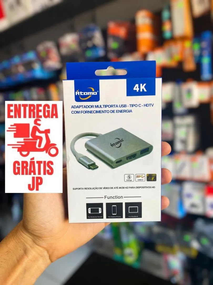 ADAPTADOR MULTIPORTA USB - TIPO C - HDMI 4K