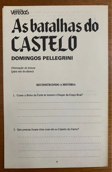 Livro: As Batalhas do Castelo - Domingos Pellegrini  - Foto 4