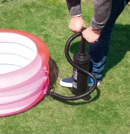 Bomba de ar manual Bestway Air Hammer com diversos bicos - Foto 2