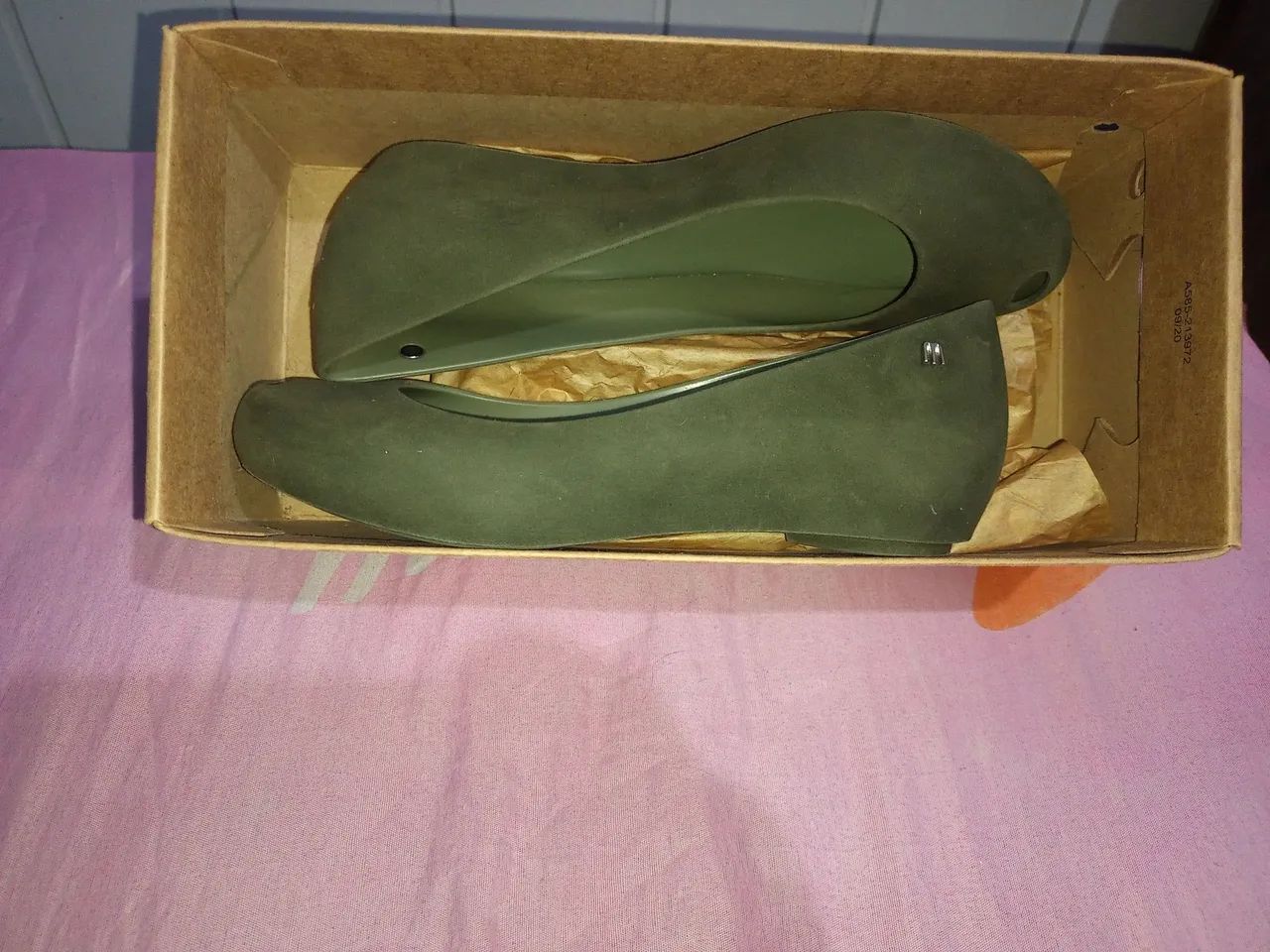 Melissa ultragirl velvet flocada verde - Foto 5