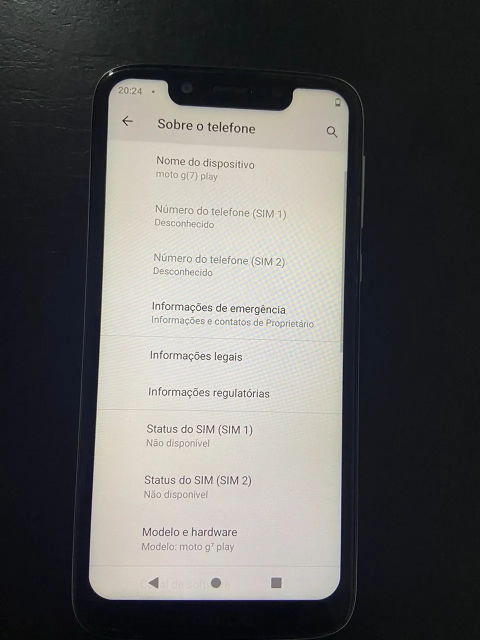 Celular moto g7 play