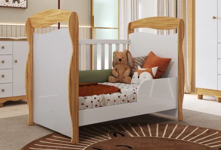 Berço Cama Americano Junior Peroba, 100% MDF  - Foto 3