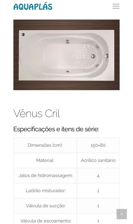 Banheira nova nunca usada com motor. Não entrego.