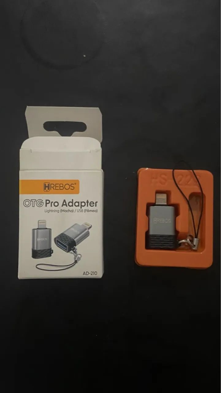 Adaptador OTG Lightning para USB HREBOS Pro - Foto 2