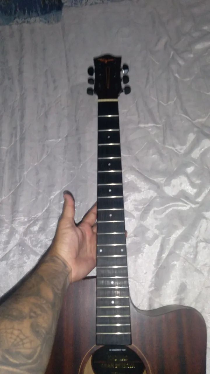 Vendo Violão Acústico Tagima Kansas ou Troco em guitarra les paul - Foto 2