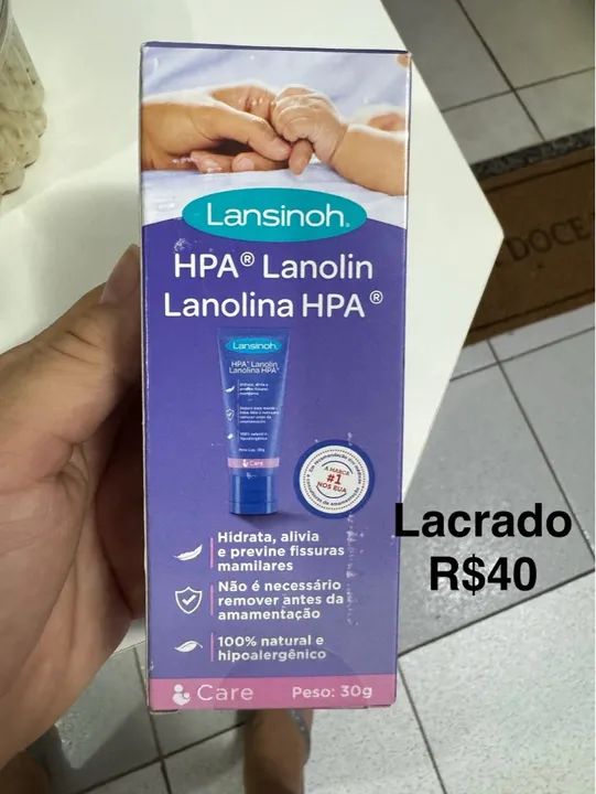 Lansinoh HPA Lanolina - Crem - 30g seio / amamentação 
