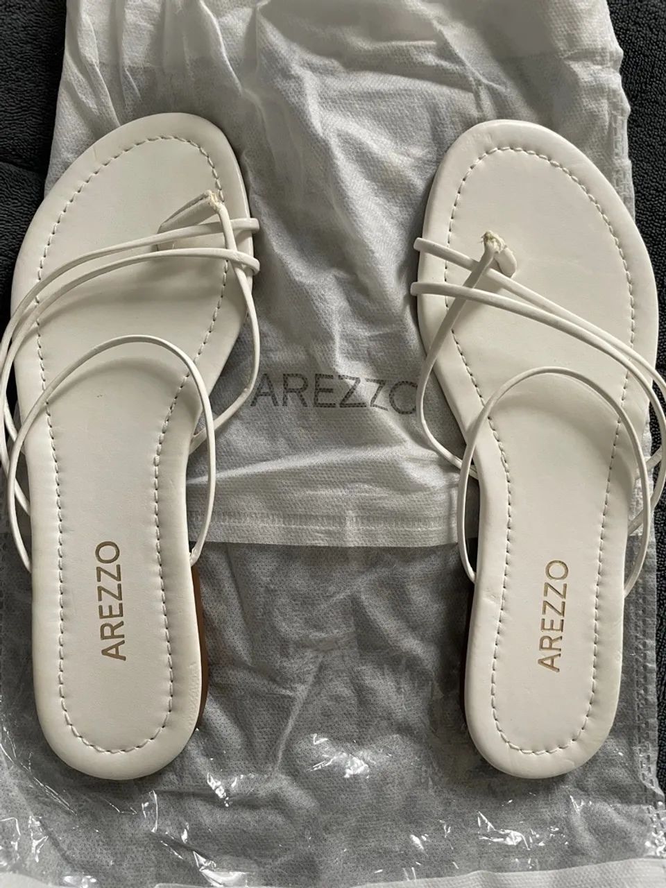 Rasteirinha Arezzo Branca - Nova Nr.34 - Original  - Foto 2