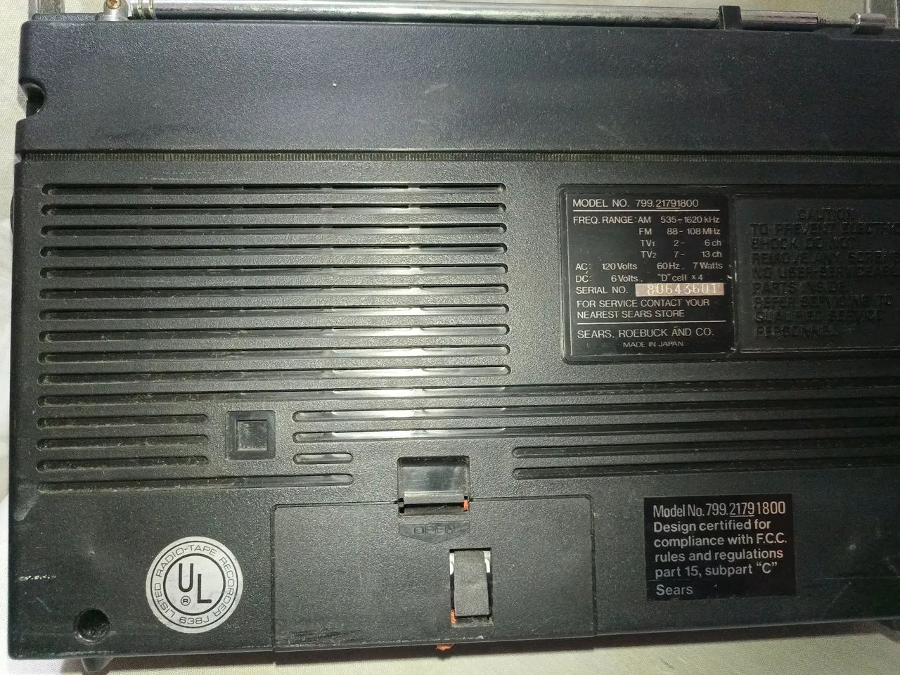 Rádio Gravador Cassete Sears Vintage - Foto 5