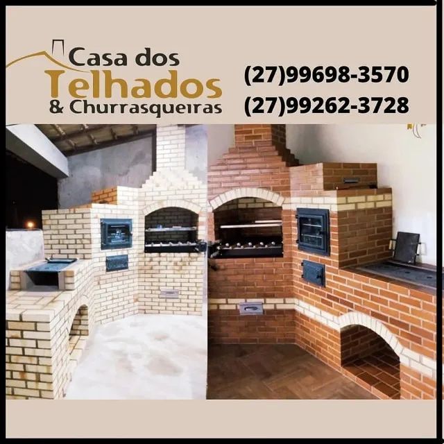 CHURRASQUEIRA ALVENARIA, FOGÃO A LENHA E  FORNO  - Foto 2