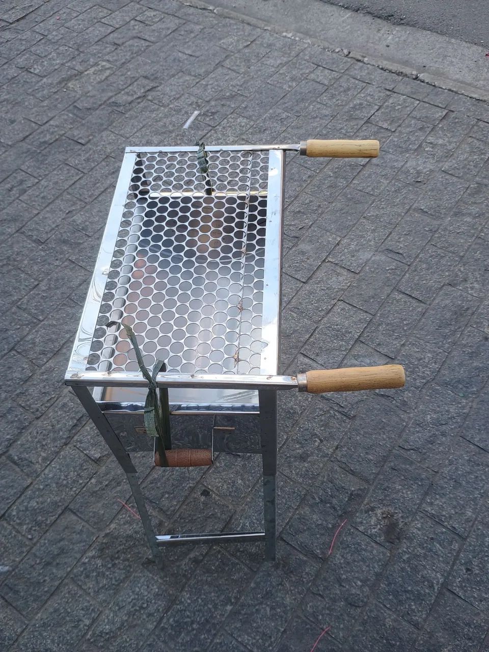 Churrasqueira portátil em aço inox - Foto 3