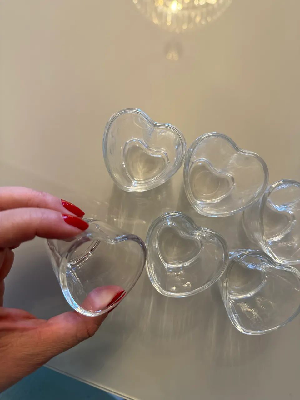 Kit 6 copinhos coração para shots  - Foto 3