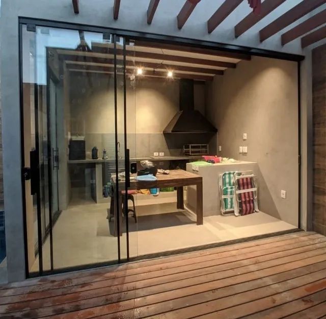 Porta em vidro temperado 