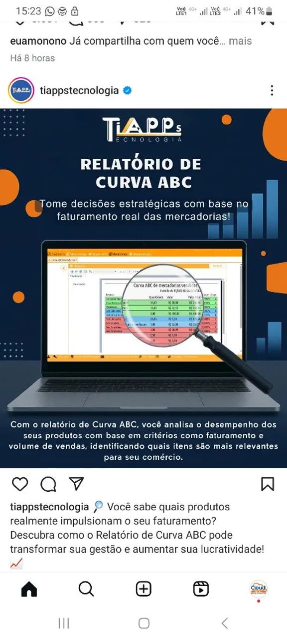 Relatório de Curva ABC - SISTEMA PDV
