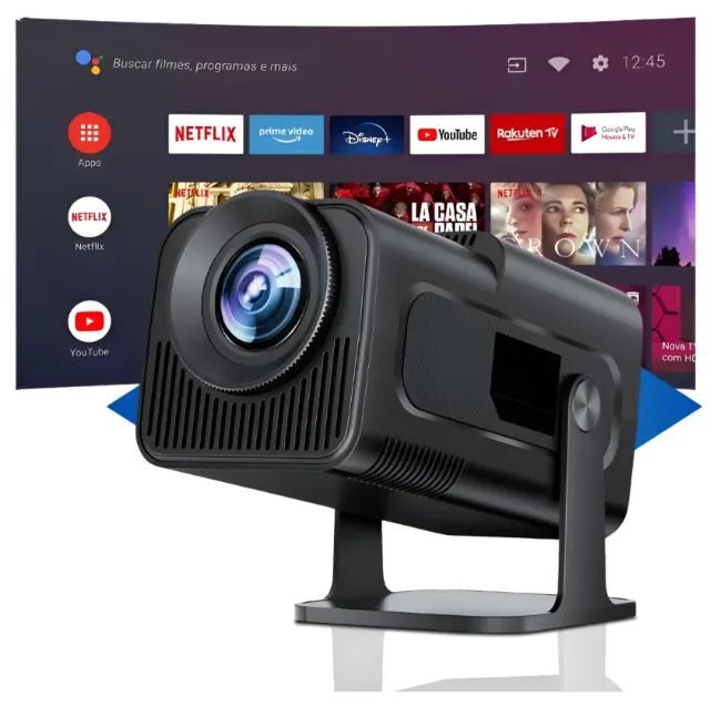 Projetor Smart Hy320 Android Wi-fi Hd Top Cinema em Casa Todos os Dias - Foto 5