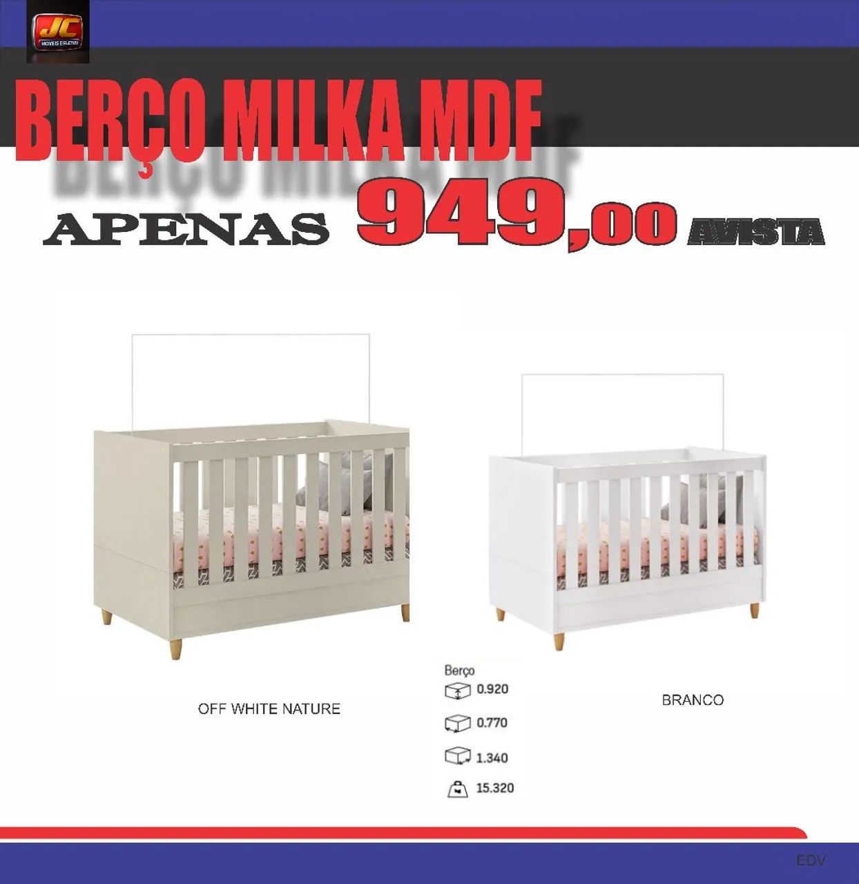 Berço Milka MDF
