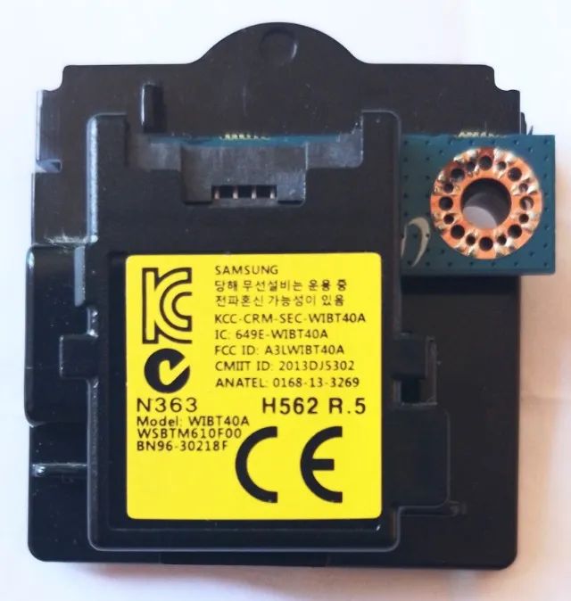 1 Módulo, Placa Bluetooth para Smart TVs Samsung UN55J5500 Usado - Foto 2