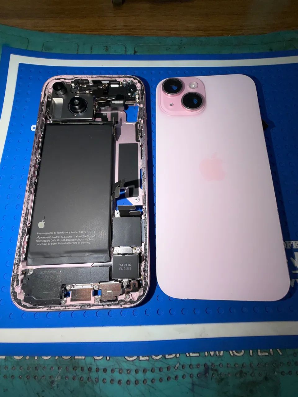 Carcaça do iPhone 15 rosa COMPLETA! - Foto 2