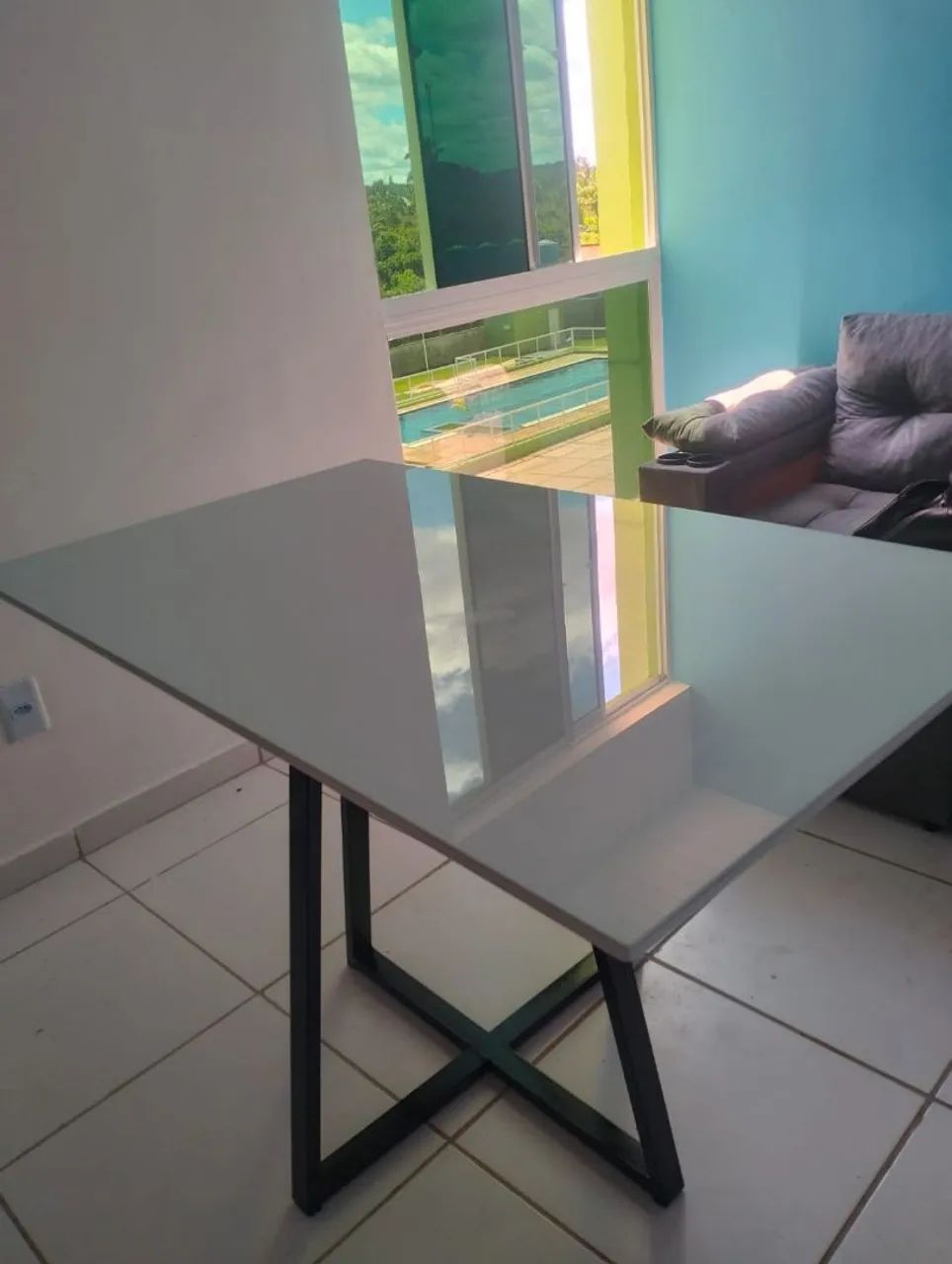 Mesa de Jantar retangular ( não acompanha cadeiras) - Foto 4
