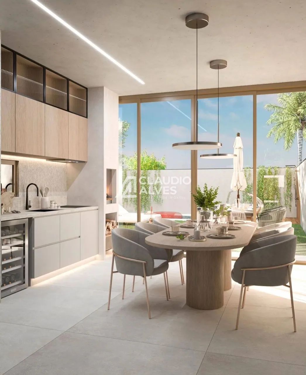 CASA COM 4 SUÍTES PISCINA E ÁREA GOURMET COMPLETA NO BAIRRO SIM - Foto 3