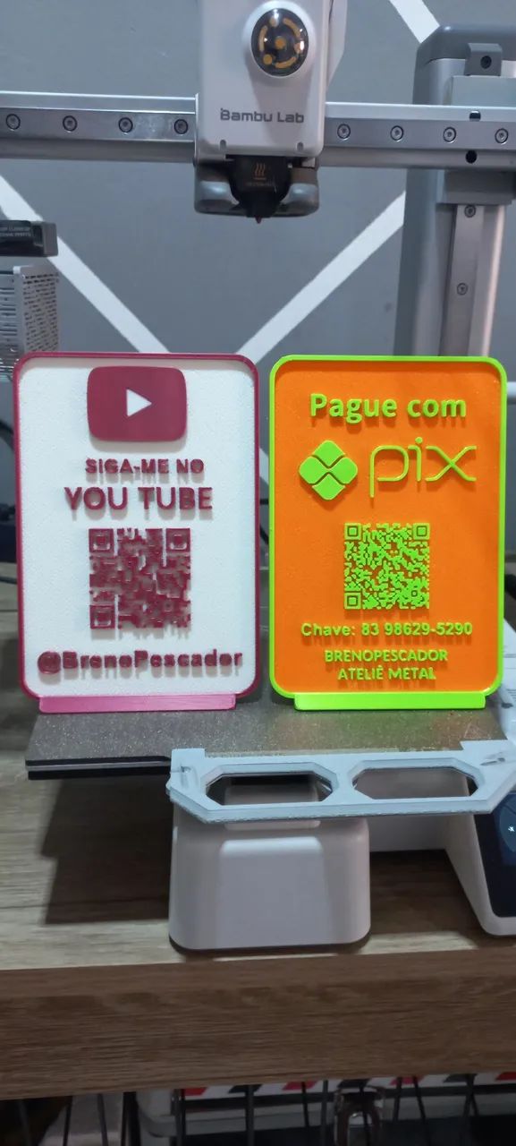 Placas com QRcode Pix e Wi-Fi para seu comércio! - Foto 3