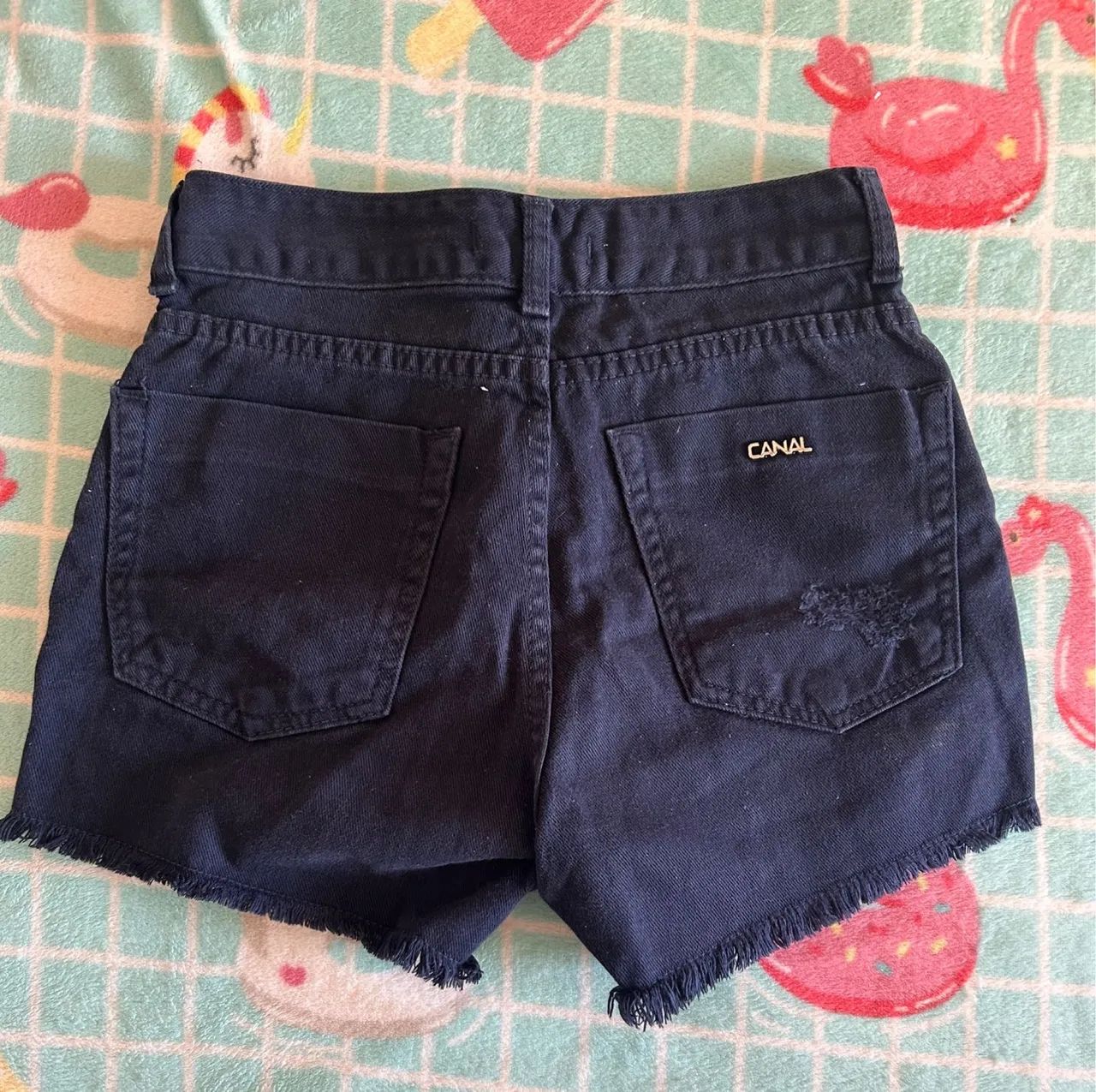 Short azul marinho