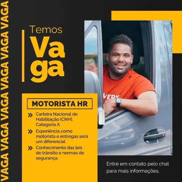 Vaga de emprego Motorista HR