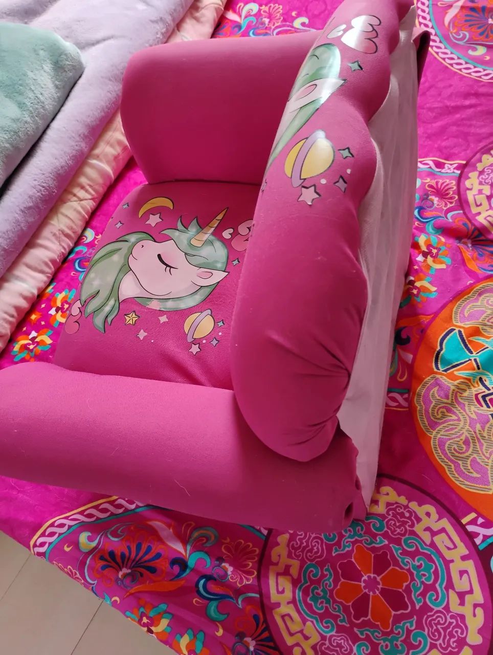 Poltrona Infantil Unicórnio Rosa - Foto 2