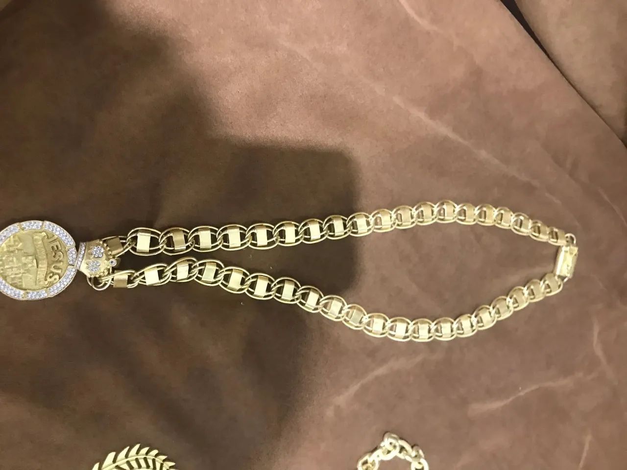 Cordão de moeda antigas com Pingente de Coração - Jesus é o Dono do Lugar - Foto 5