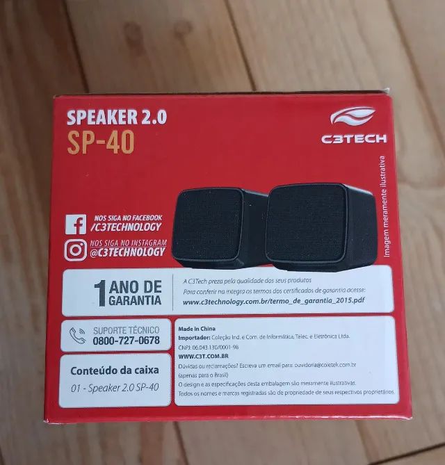 Caixa de Som C3Tech SP-40 - USB, 6W, P2, Nova na Caixa - Foto 2