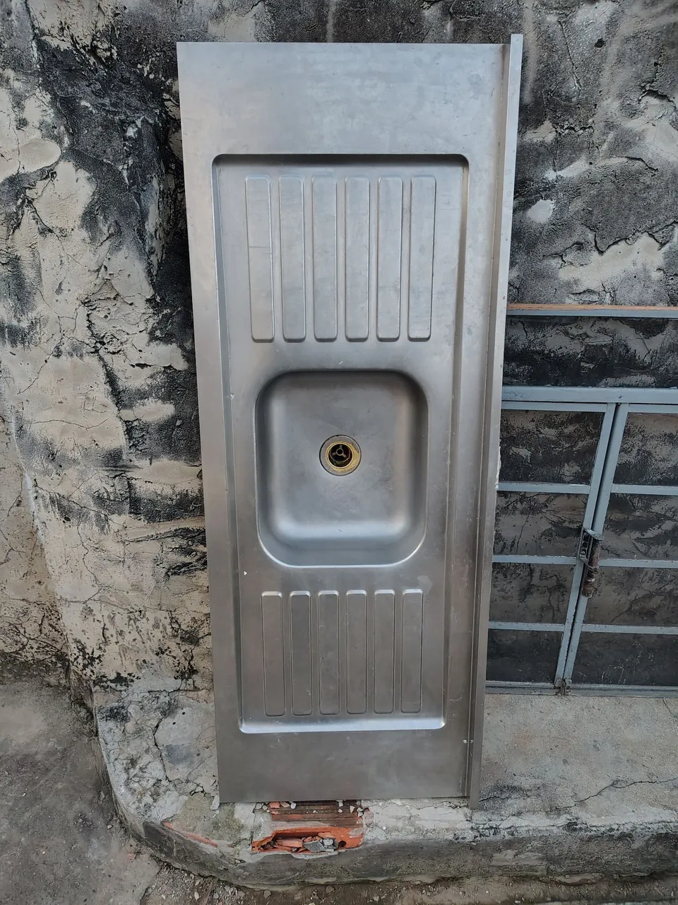 Pia de aço inoxidável para cozinha 1,50x 0,57
